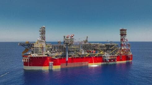 Plataforma de gas Karish en el mar Mediterráneo frente a la costa de Israel. (Energean) Plataforma de gas Karish en el mar Mediterráneo frente a la costa de Israel.