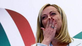 La dirigente de extrema derecha Giorgia Meloni, que ganó las elecciones en Italia. 