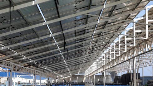 Paneles solares instalados en la Franja de Gaza. 