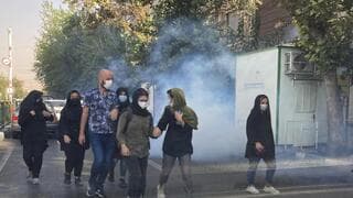 Imagen de las protestas en Irán. 