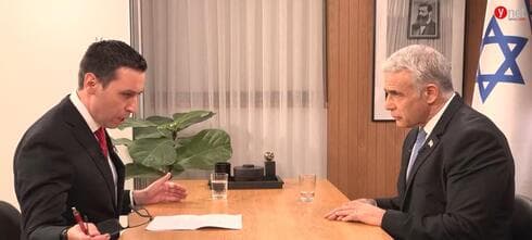 Yair Lapid entrevistado por Ynet. 