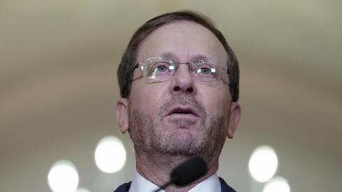 El presidente Issac herzog durante su viaje a Estados Unidos la semana pasada. 