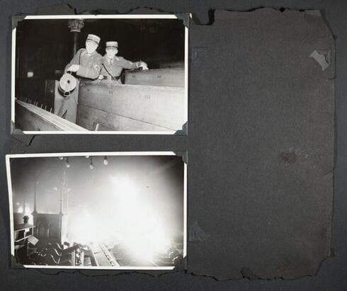 Nazis quemando una sinagoga en Kristallnacht. 