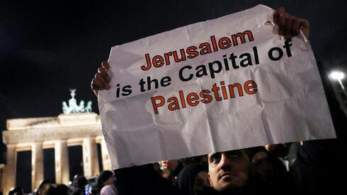 Manifestación antiisraelí en Berlín.