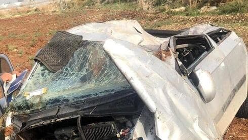 El automóvil involucrado en el choque