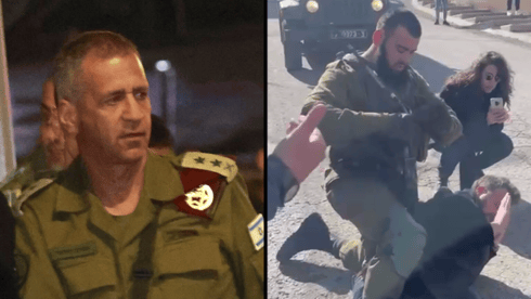 El Jefe de Estado Mayor de las FDI, el general de brigada Aviv Kochavi y el soldado involucrado en el incidente (Foto: Shaul Golan, Twitter) El Jefe de Estado Mayor de las FDI, el general de brigada Aviv Kochavi y el soldado involucrado en el incidente