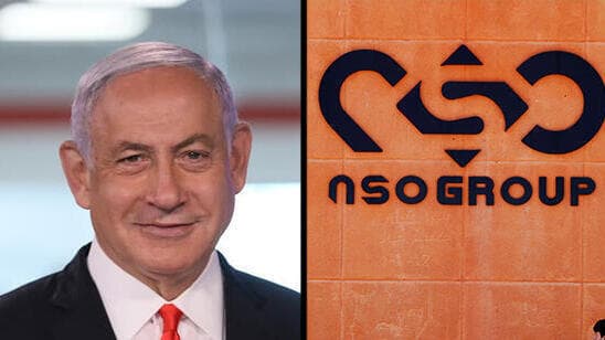 Benjamin Netanyahu, el logotipo de NSO