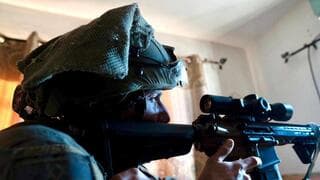 Soldado de las Fuerzas de Defensa de Israel en Yenín
