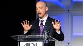 El director ejecutivo de la Liga Antidifamación, Jonathan Greenblatt, habla en la Cumbre Nacional de Liderazgo 2018 del grupo