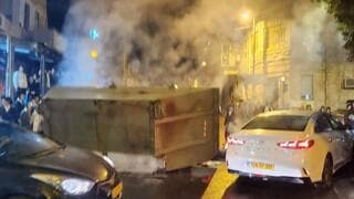 Protestas en los barrios haredíes de Jerusalem.