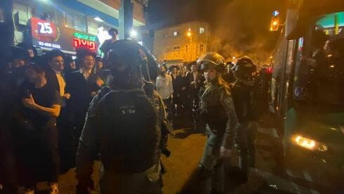 Protestas en los barrios haredíes de Jerusalem. 
