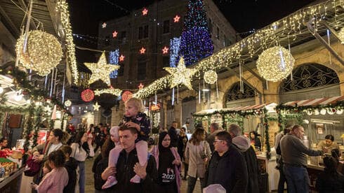 Mercado navideño en Jerusalem.