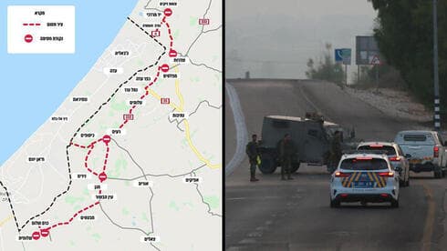 Mapa del proyecto e imagen de la carretera que protegerá. 