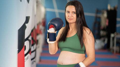 Kimberly Voch, instructora en un gimnasio de boxeo. 