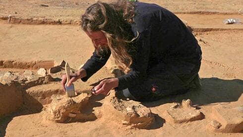 Lauren Davis, directora de excavaciones de la Autoridad de Antigüedades de Israel.