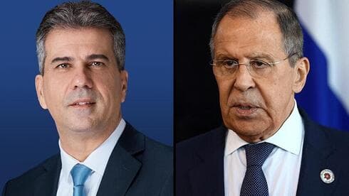 El ministro de Asuntos Exteriores de Israel, Eli Cohen, y el ministro de Asuntos Exteriores de Rusia, Serguéi Lavrov. (Reuters) El ministro de Asuntos Exteriores de Israel, Eli Cohen, y el ministro de Asuntos Exteriores de Rusia, Serguéi Lavrov.