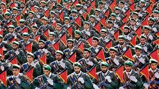 Soldados de la Guardia Revolucionaria iraní. 