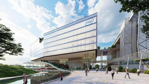 Representación de las oficinas de la compañía Intel que se iban a construir en Haifa. (Visualización: Mushli Dagan architect & Vered Gindi interior architecture studio) Representación de las oficinas de la compañía Intel que se construirán en Haifa.