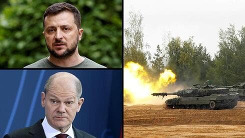 Volodimir Zelensky, presidente de Ucrania; Olaf Scholz, canciller alemán. (EPA/Reuters) Volodimir Zelensky, presidente de Ucrania; Olaf Scholz, canciller alemán.