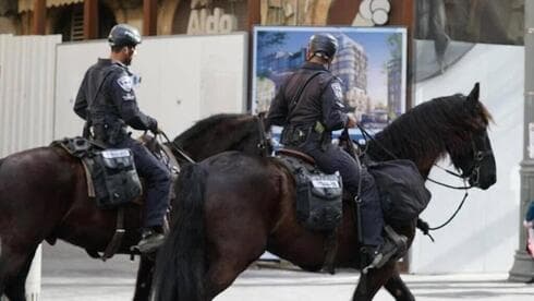 Refuerzo de la actividad policial en Jerusalem. 