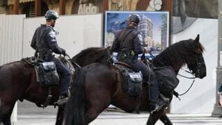 Refuerzo de la actividad policial en Jerusalem. 