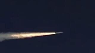 Un misil hipersónico en el aire. Sólo Rusia y China lo tienen. 