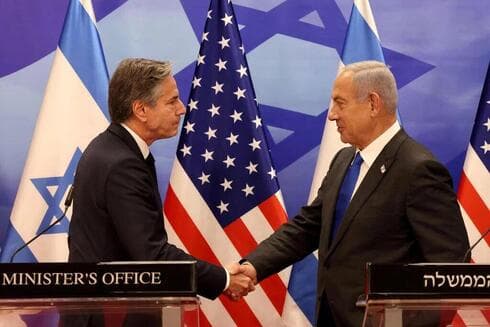 Blinken y Netanyahu se reunieron en Jerusalem. 