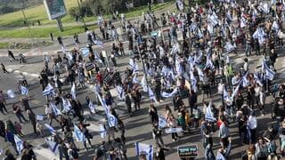 Protesta masiva en Tel Aviv. 