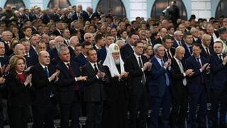 Autoridades asisten al discurso anual de Putin. 