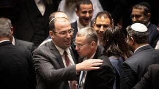 Simcha Rothman y Yariv Levin, principales impulsores del proyecto de reforma judicial. 