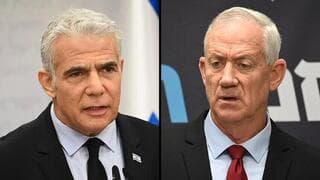 Yair Lapid, Benny Gantz.