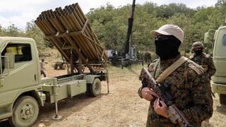 Simulacro militar de Hezbollah en la frontera con Israel.