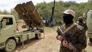 Simulacro militar de Hezbollah en la frontera con Israel.