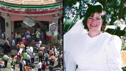 Tras el atentado contra Sbarro, Chana Nachenberg el día de su boda. 