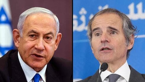 El primer ministro Benjamin Netanyahu y el director general del OIEA Rafael Grossi. (Reuters) El primer ministro Benjamin Netanyahu y el director general del OIEA Rafael Grossi.