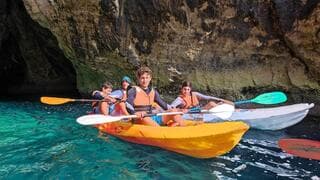 Kayak en Rosh Hanikra.