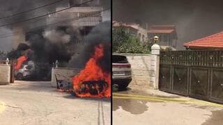 Colonos incendian casas y coches en Turmus Ayya.