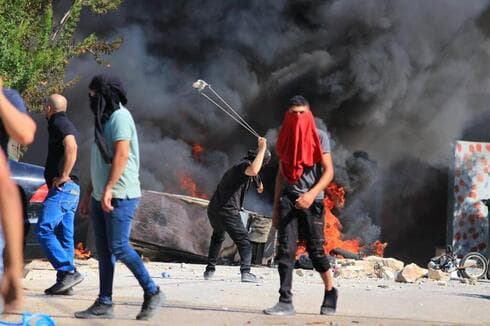 Enfrentamientos entre palestinos y colonos judíos.