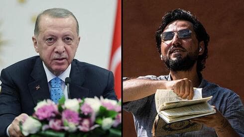 Erdogan y el refugiado iraquí en Suecia que arrancó páginas del Corán y luego lo prendió fuego. (EPA) Erdogan y el refugiado iraquí en Suecia que arrancó páginas del Corán y luego le prendió fuego.