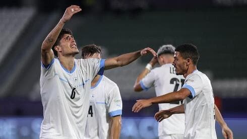 Omri Gandelman celebra su gol decisivo. 