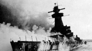 El buque alemán que se hundió en Uruguay en 1939.