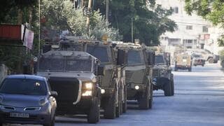 Fuerzas de Defensa de Israel en Jenín este lunes.