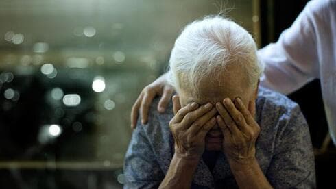 Enfermo de Alzheimer, ilustración.