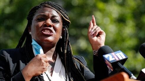La diputada Cori Bush dijo que el Congreso no debería dar tribuna al presidente israelí. (AP) La diputada Cori Bush dijo que el Congreso no debería dar tribuna al presidente israelí.