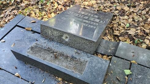 Más de una docena de lápidas históricas fueron destruidas en el cementerio judío de Katowice en Polonia. (Arkadiusz Gola) Más de una docena de lápidas históricas fueron destruidas en el cementerio judío de Katowice en Polonia.