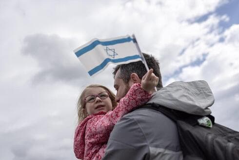 Nuevos inmigrantes en su llegada a Israel. 