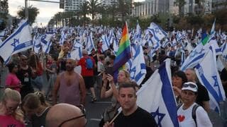 Marcha a Jerusalem contra la reforma judicial