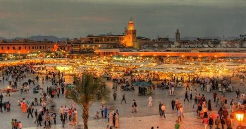 Marrakech es uno de los centros turísticos de Marruecos. 