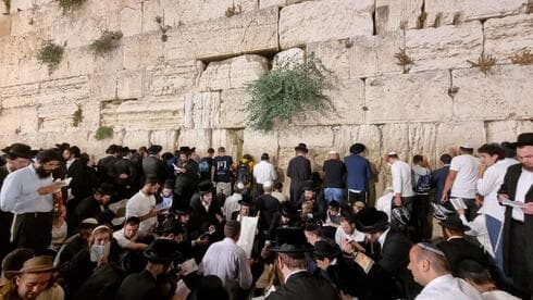 Oraciones de Tishá B'Av en el Muro de los Lamentos. 