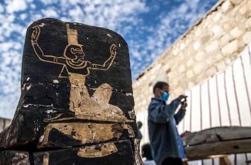 Sarcófago en Saqqara, Egipto. 